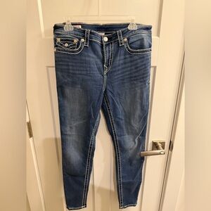 True Religion Halle mid rise super skinny jean 34